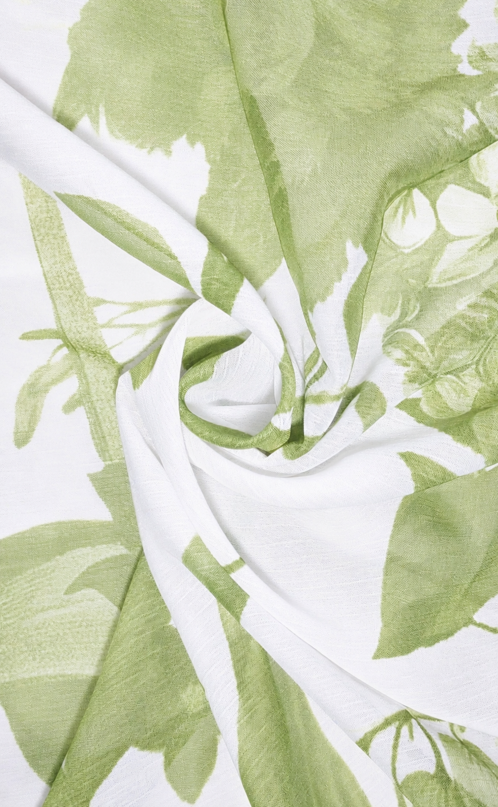 FLORAL FOLIAGE ASSYEMETRICAL TUNIC