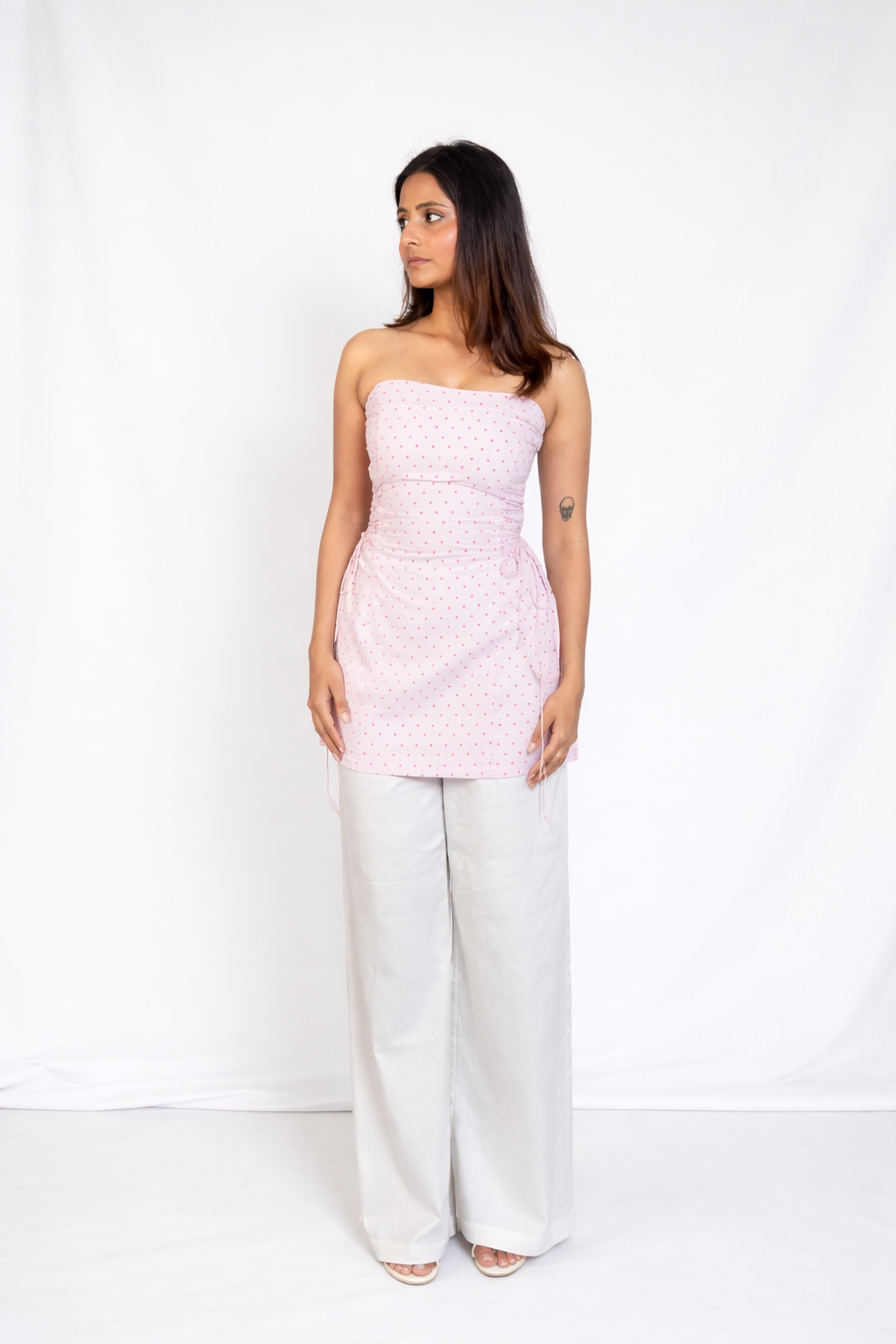 TUBE WAIST CRISS-CROSS TUNIC